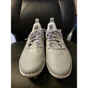 Under Armour Men's UA Harper 7 Low ST Baseball Metal Cleats Gray Size 12